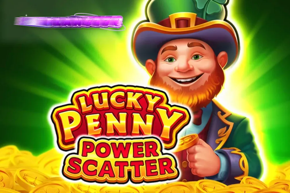 Tampilan visual slot Lucky Penny Power Scatter dengan latar hutan Irlandia